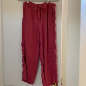 J.Jill cropped linen pants